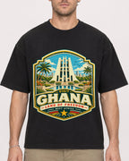 Mockup Boxy Heavyweight Tee Black male close-up 08
