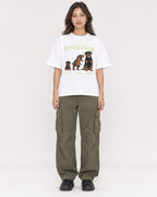 Mockup Boxy Heavyweight Tee White female full-body 02