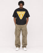 Mockup Boxy Heavyweight Tee Black male full-body 04