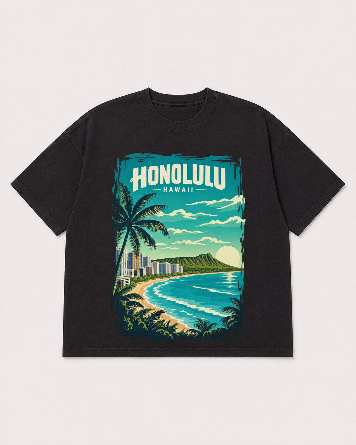Mockup Boxy Heavyweight Tee Black product
