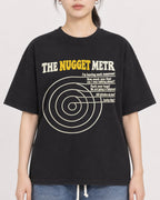 Mockup Boxy Heavyweight Tee Black female close-up 21