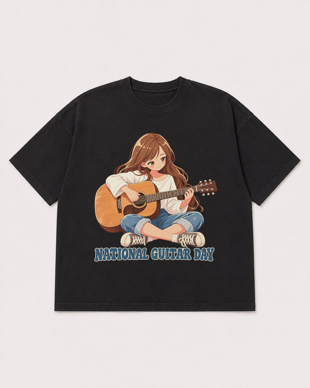 Mockup Boxy Heavyweight Tee Black product