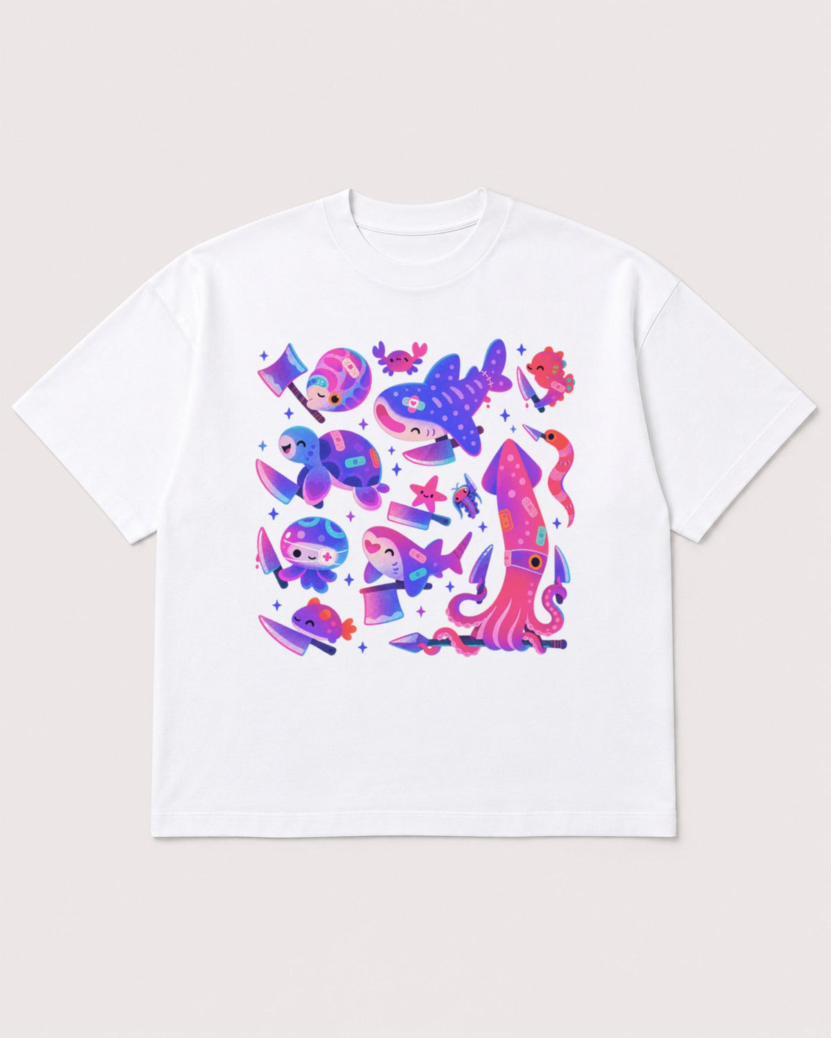 Mockup Boxy Heavyweight Tee White product