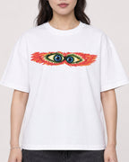 Mockup Boxy Heavyweight Tee White female close-up 03