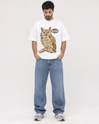 Mockup Boxy Heavyweight Tee White male full-body 07