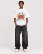 Mockup Boxy Heavyweight Tee White male full-body 05