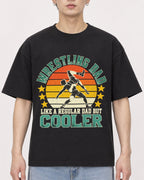 Mockup Boxy Heavyweight Tee Black male close-up 01