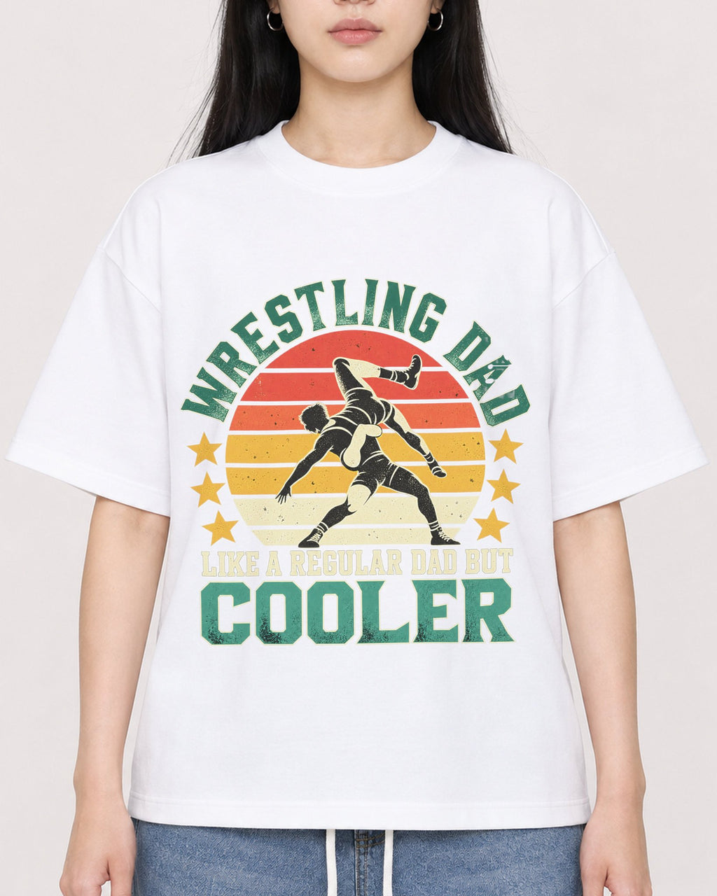 Mockup Boxy Heavyweight Tee White female close-up 01