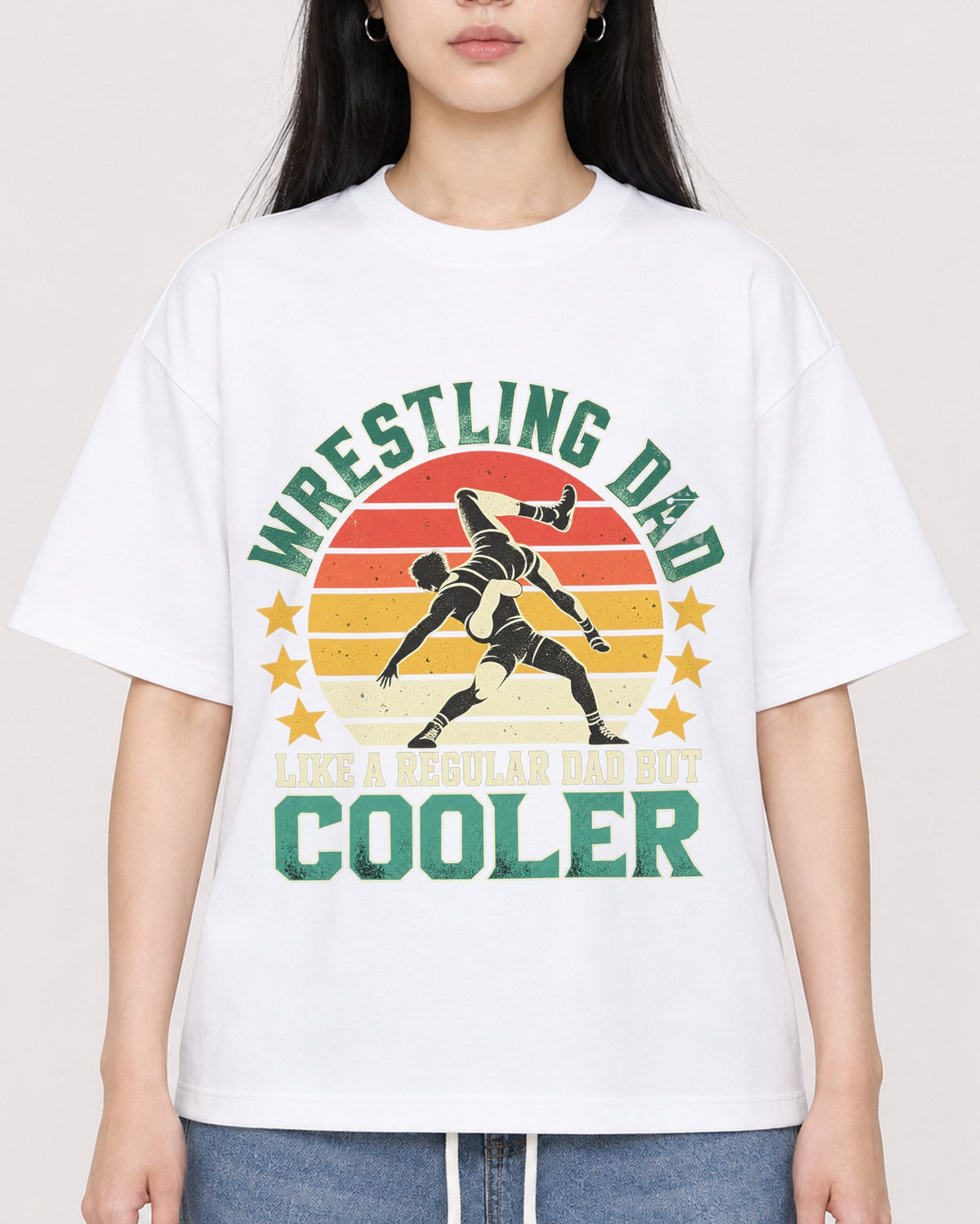 Mockup Boxy Heavyweight Tee White female close-up 01