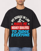 Mockup Boxy Heavyweight Tee Black male close-up 10