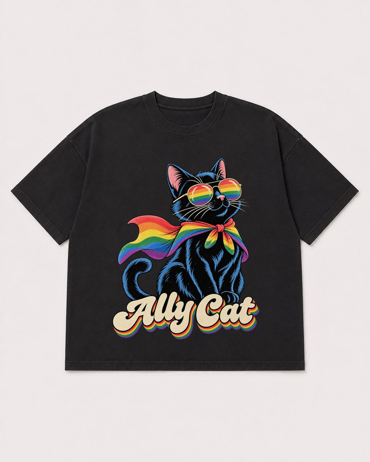 Mockup Boxy Heavyweight Tee Black product