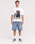Mockup Boxy Heavyweight Tee White male full-body 08