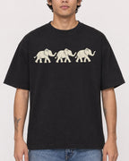 Mockup Boxy Heavyweight Tee Black male close-up 06