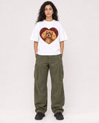 Mockup Boxy Heavyweight Tee White female full-body 07