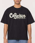 Mockup Boxy Heavyweight Tee Black male close-up 10