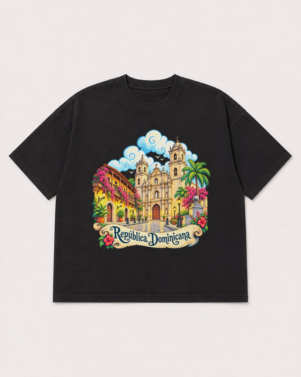 Mockup Boxy Heavyweight Tee Black product