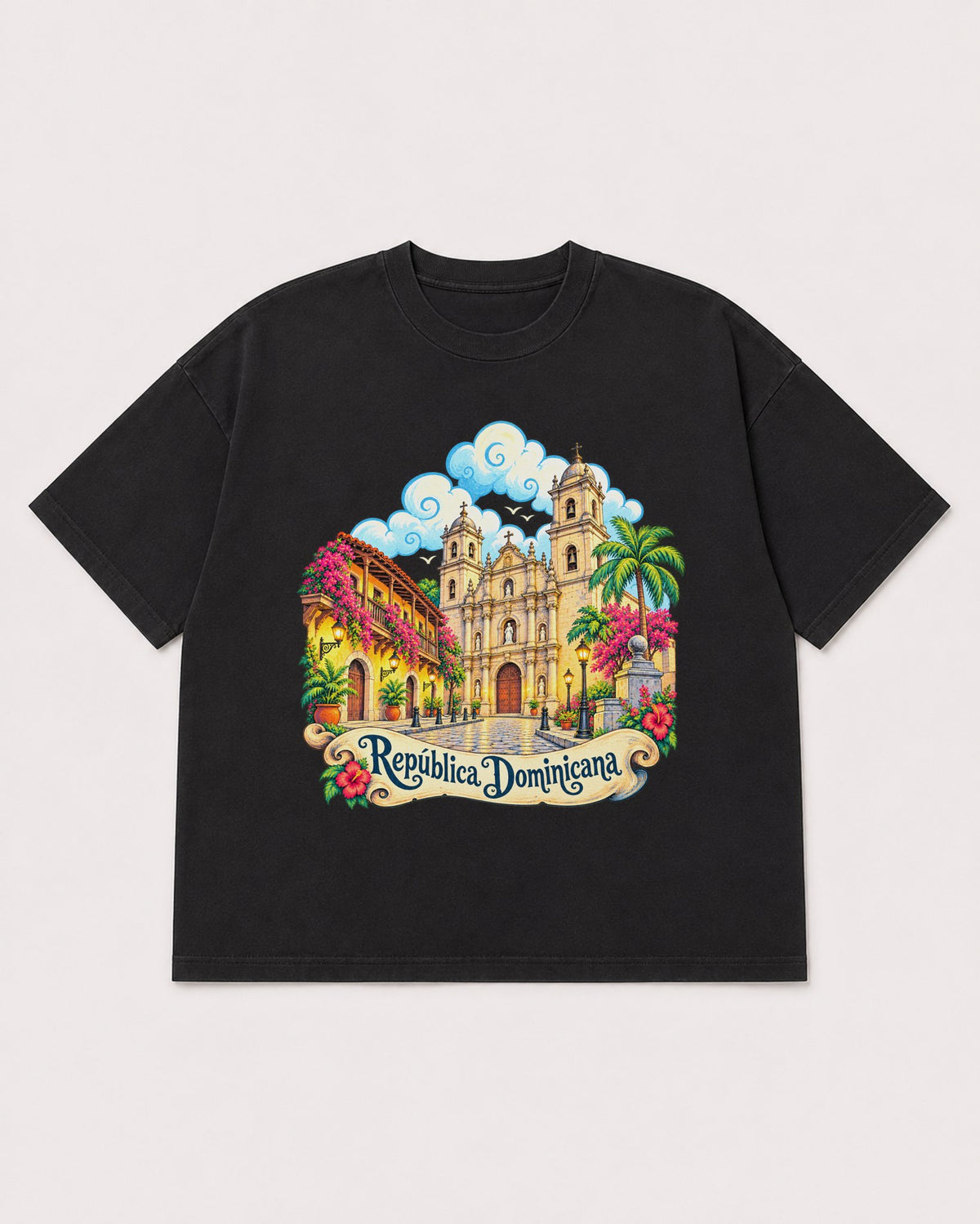 Mockup Boxy Heavyweight Tee Black product