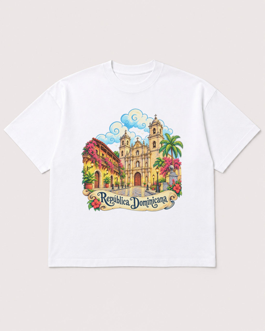 Mockup Boxy Heavyweight Tee White product