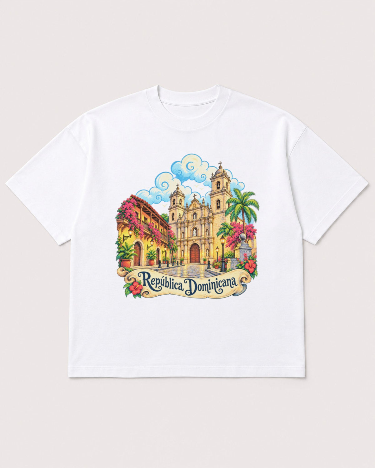 Mockup Boxy Heavyweight Tee White product