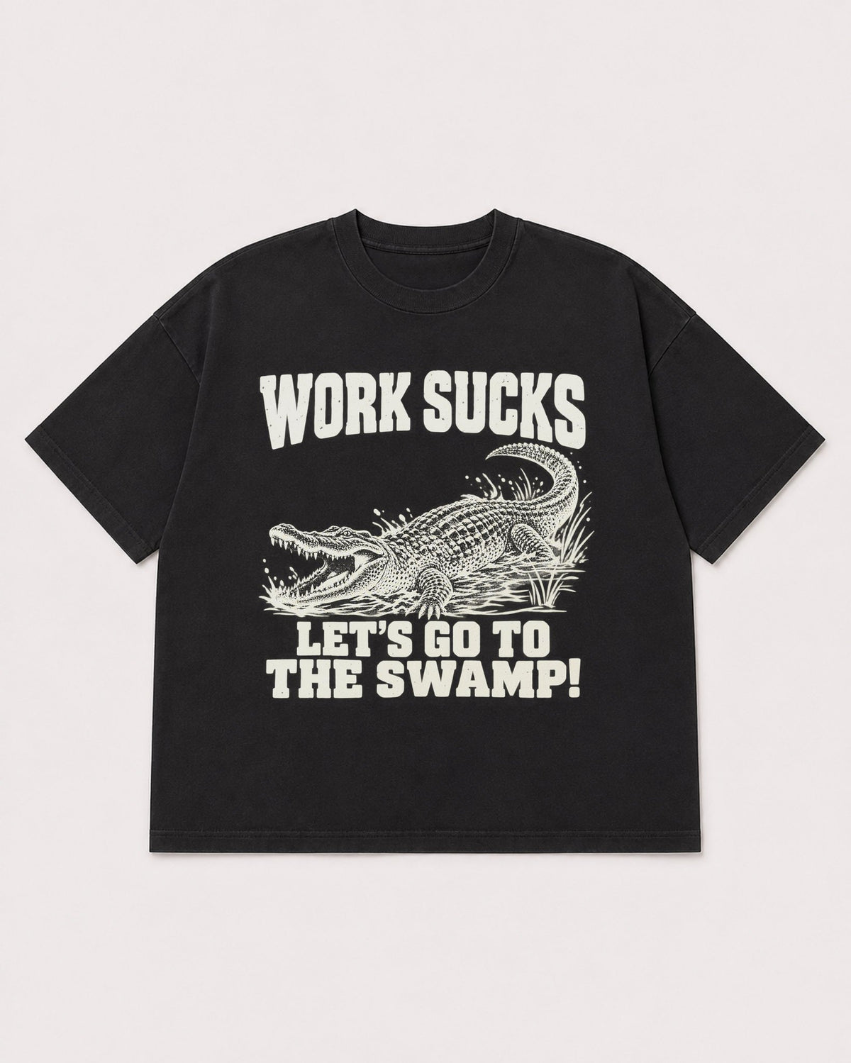 Mockup Boxy Heavyweight Tee Black product