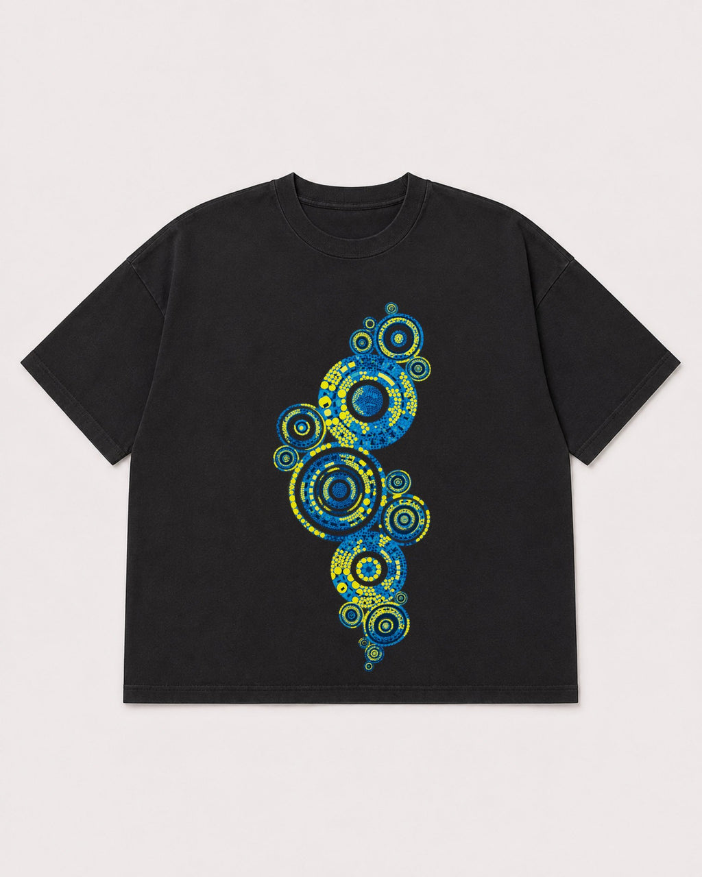 Mockup Boxy Heavyweight Tee Black product