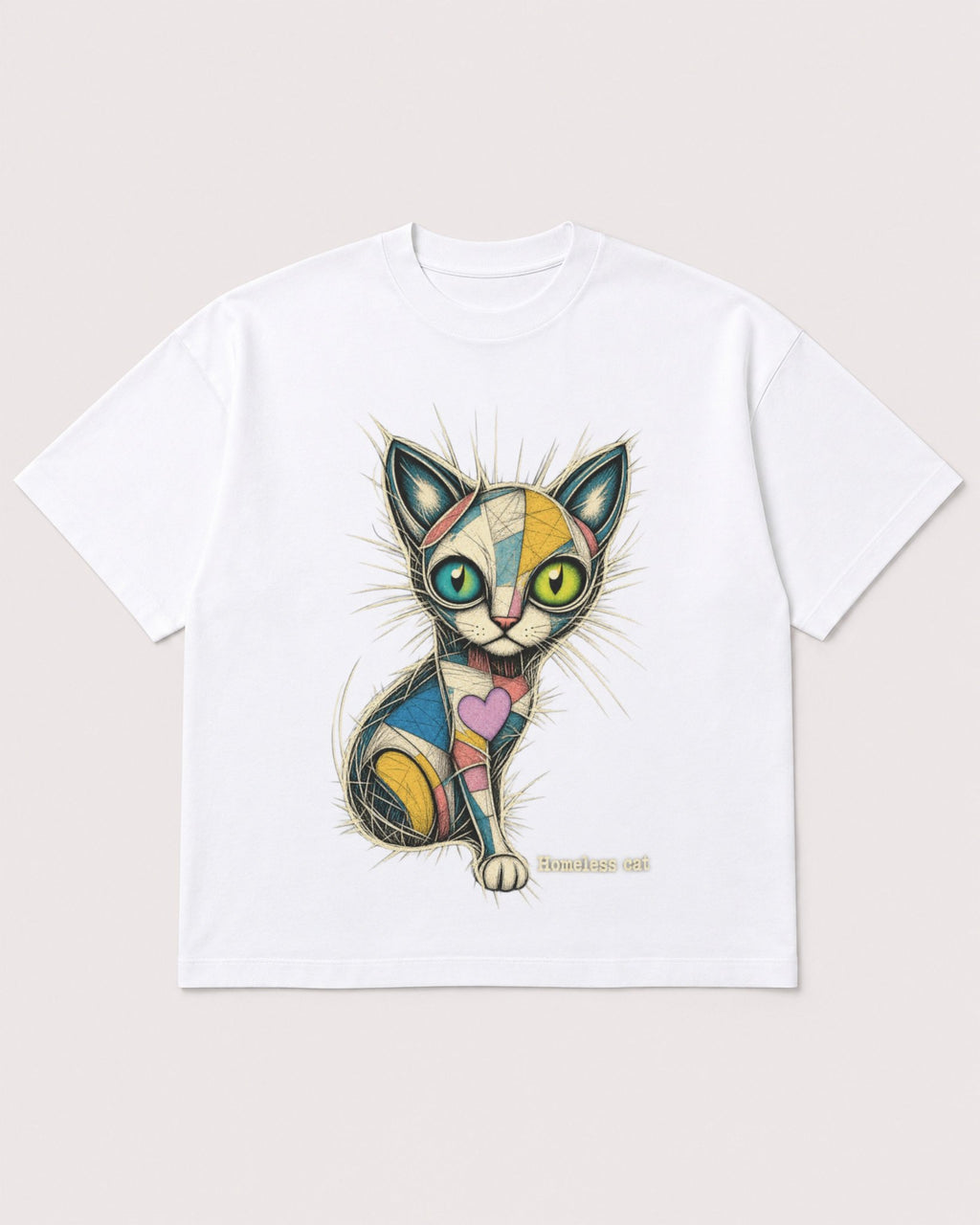 Mockup Boxy Heavyweight Tee White product