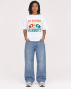 Mockup Boxy Heavyweight Tee White female full-body 15