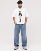 Mockup Boxy Heavyweight Tee White male full-body 07