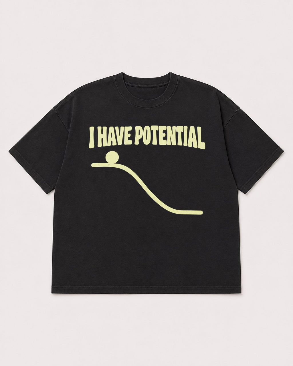 Mockup Boxy Heavyweight Tee Black product