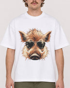 Mockup Boxy Heavyweight Tee White male close-up 09