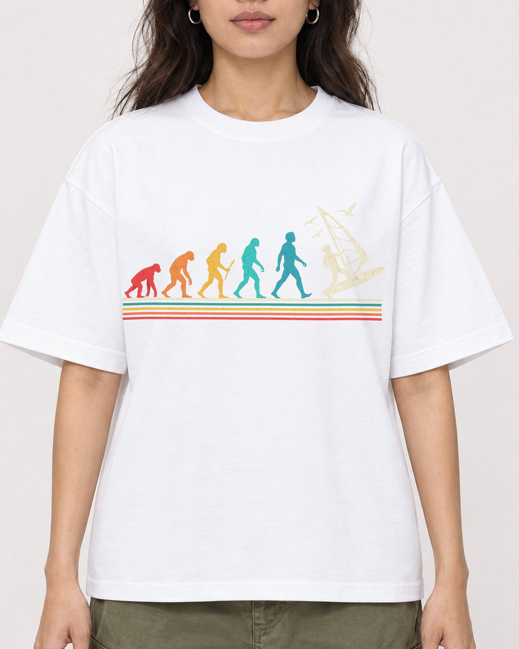 Mockup Boxy Heavyweight Tee White female close-up 02