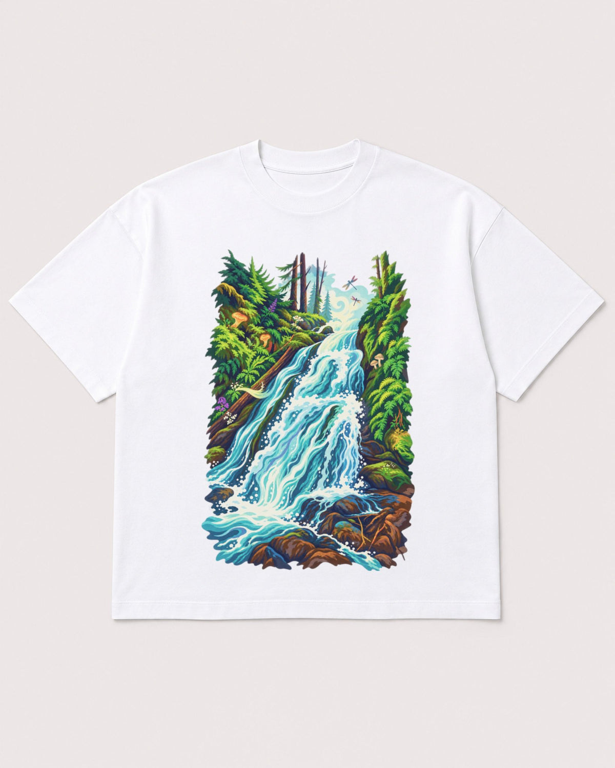 Mockup Boxy Heavyweight Tee White product