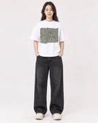 Mockup Boxy Heavyweight Tee White female full-body 03