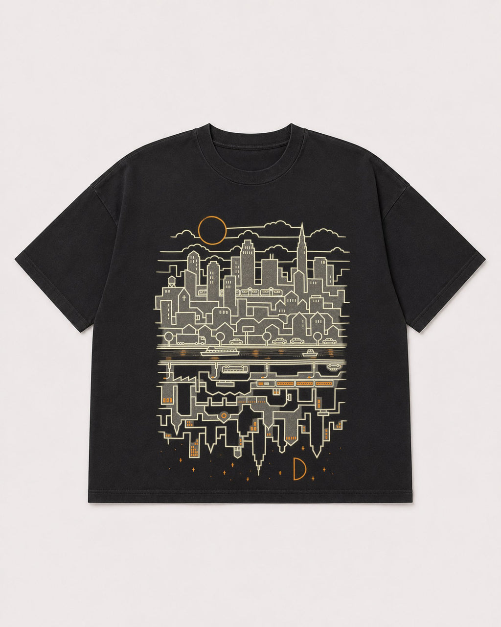 Mockup Boxy Heavyweight Tee Black product