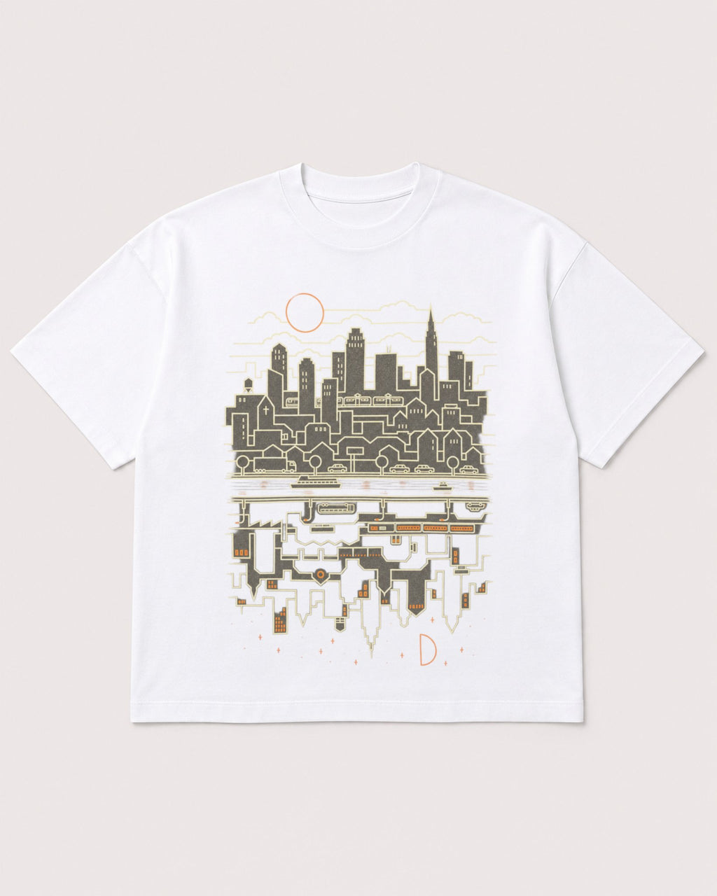 Mockup Boxy Heavyweight Tee White product