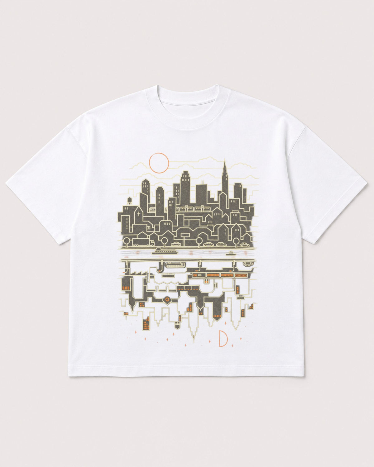 Mockup Boxy Heavyweight Tee White product