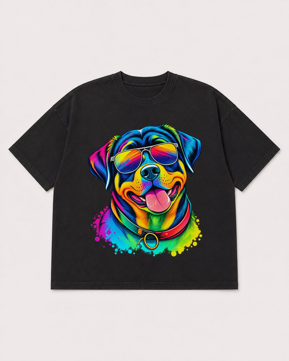 Mockup Boxy Heavyweight Tee Black product