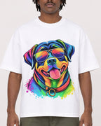 Mockup Boxy Heavyweight Tee White male close-up 04