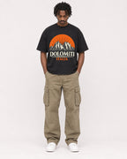 Mockup Boxy Heavyweight Tee Black male full-body 04