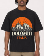 Mockup Boxy Heavyweight Tee Black male close-up 04