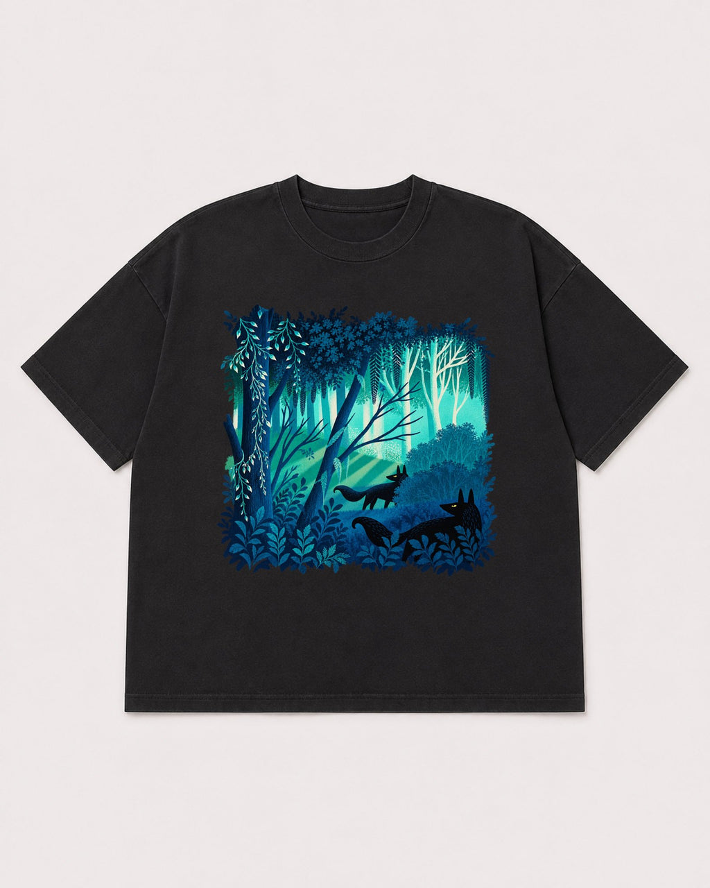 Mockup Boxy Heavyweight Tee Black product