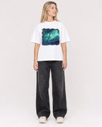 Mockup Boxy Heavyweight Tee White female full-body 08