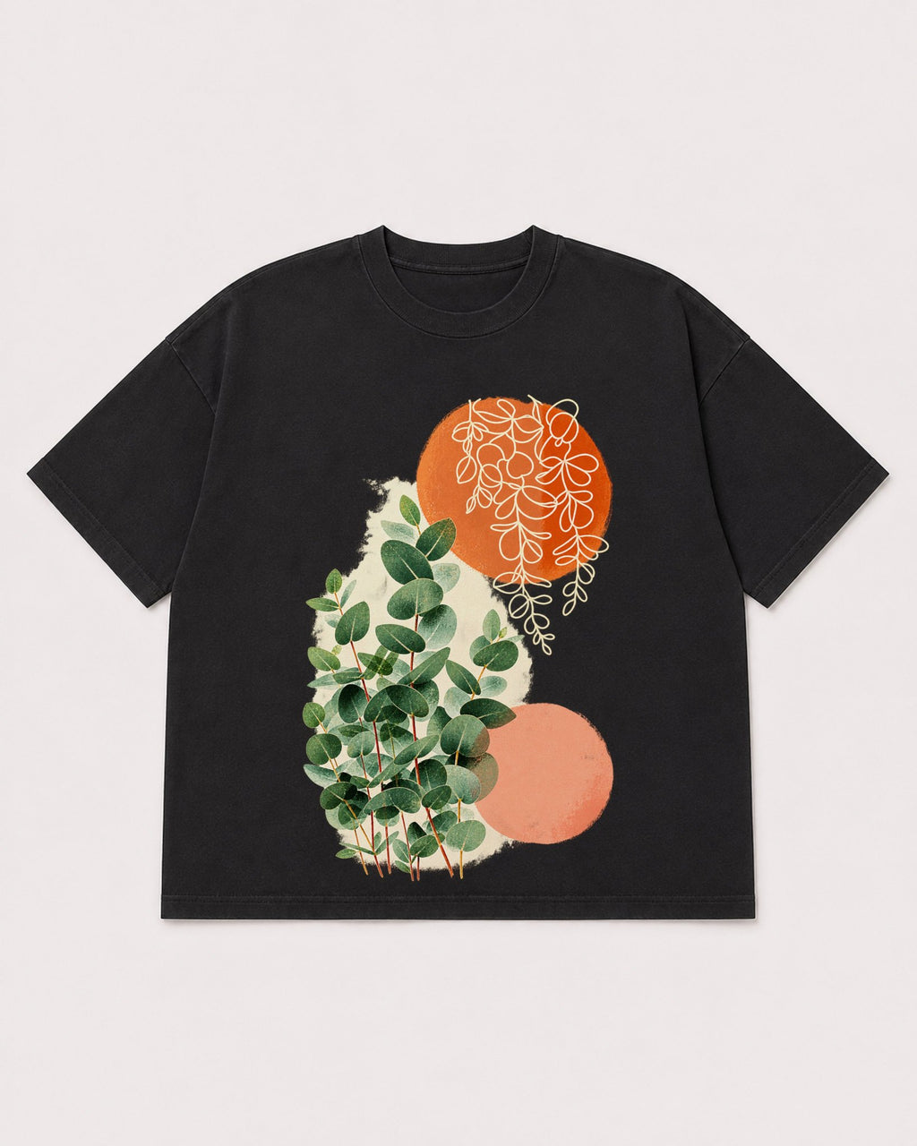 Mockup Boxy Heavyweight Tee Black product