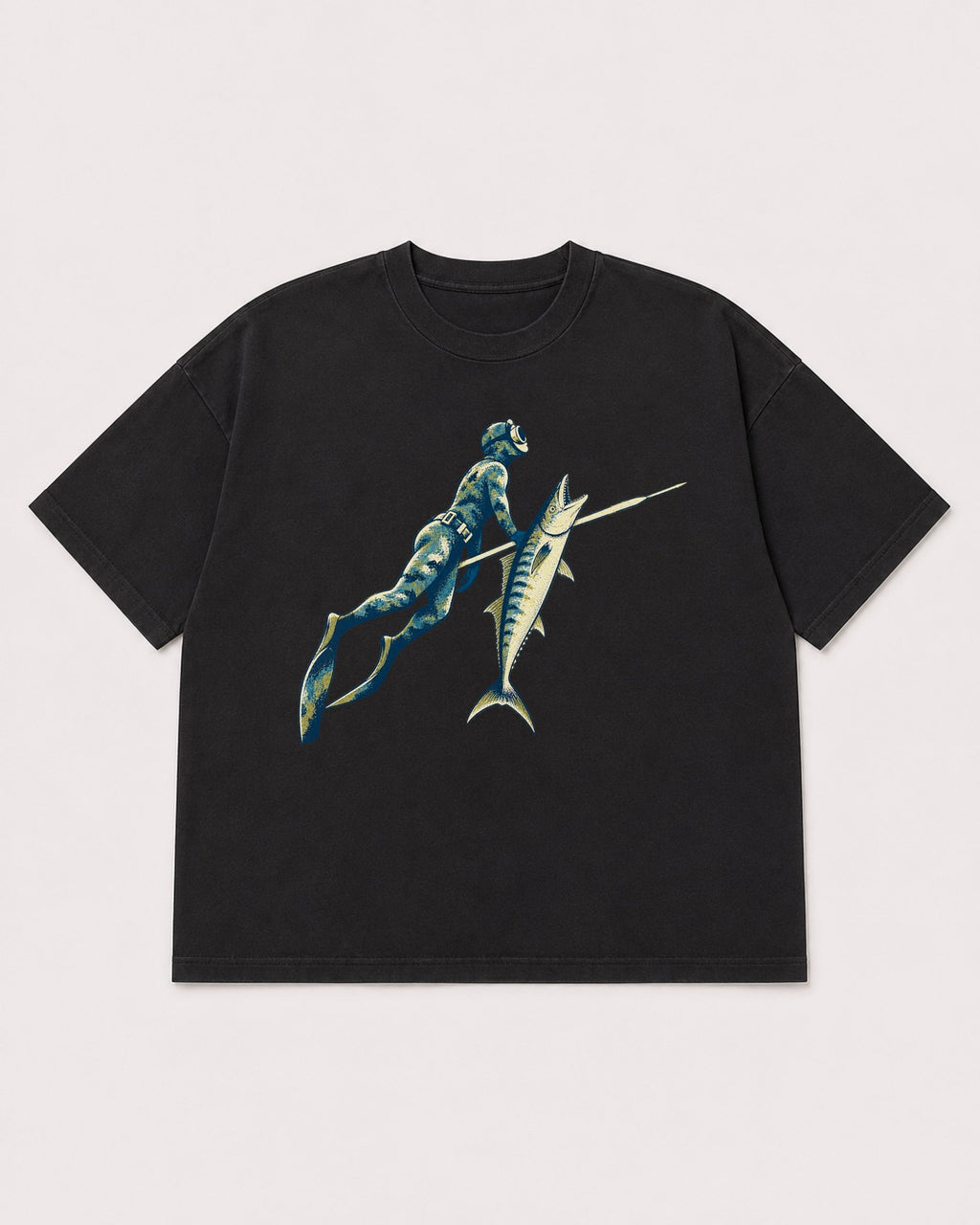 Mockup Boxy Heavyweight Tee Black product