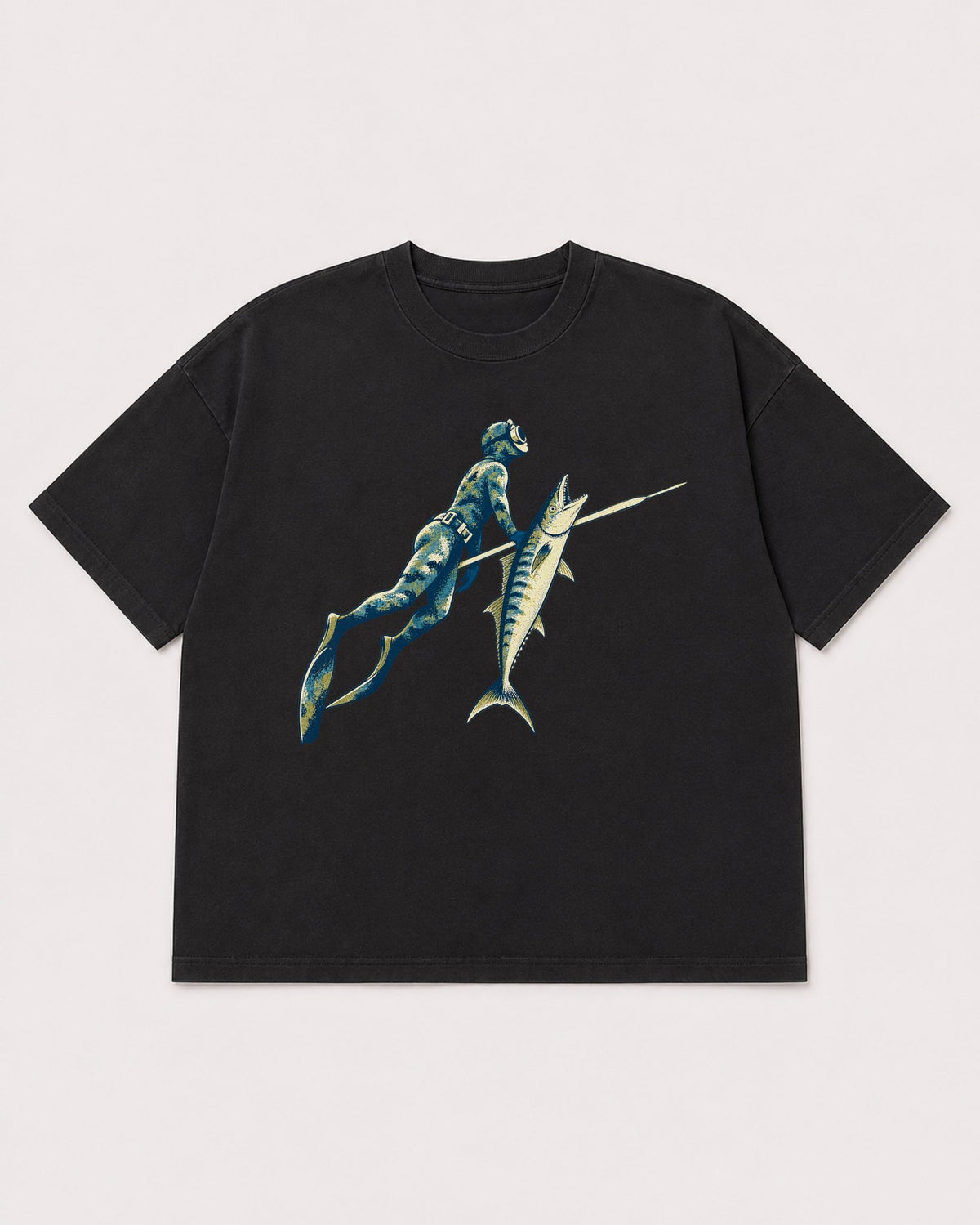 Mockup Boxy Heavyweight Tee Black product
