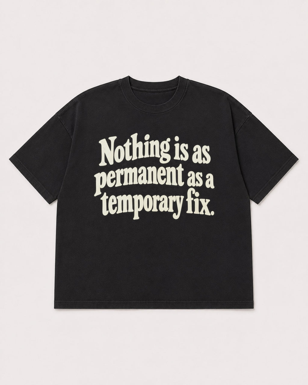 Mockup Boxy Heavyweight Tee Black product