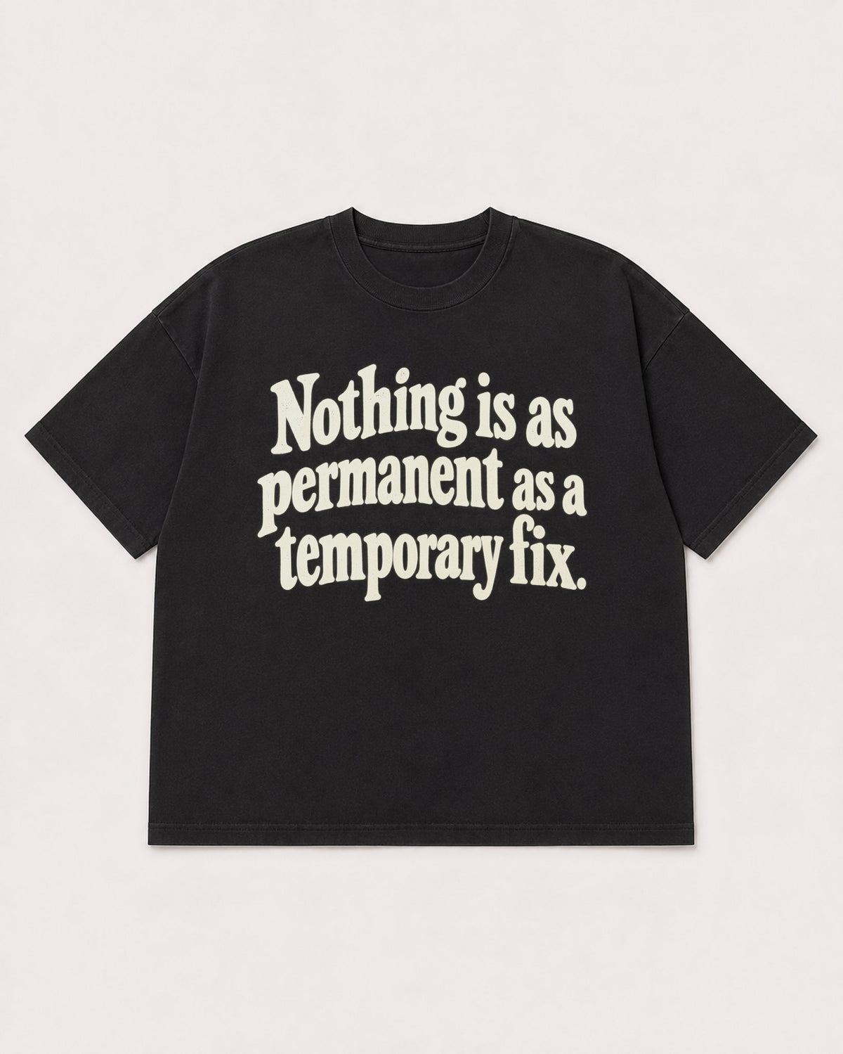 Mockup Boxy Heavyweight Tee Black product