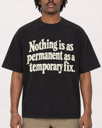 Mockup Boxy Heavyweight Tee Black male close-up 04