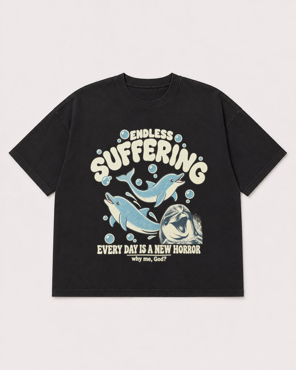 Mockup Boxy Heavyweight Tee Black product