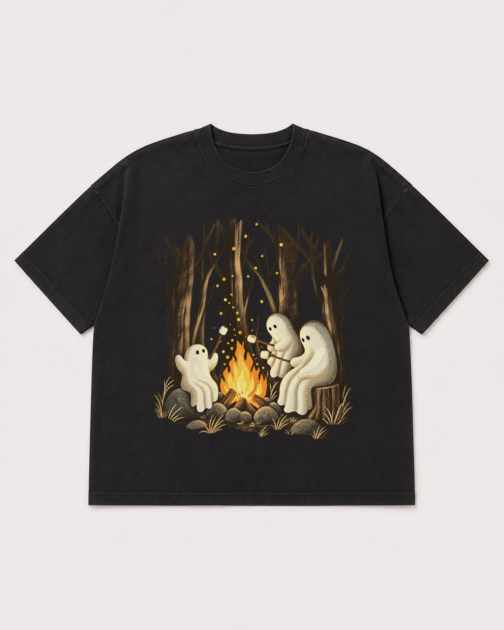 Mockup Boxy Heavyweight Tee Black product